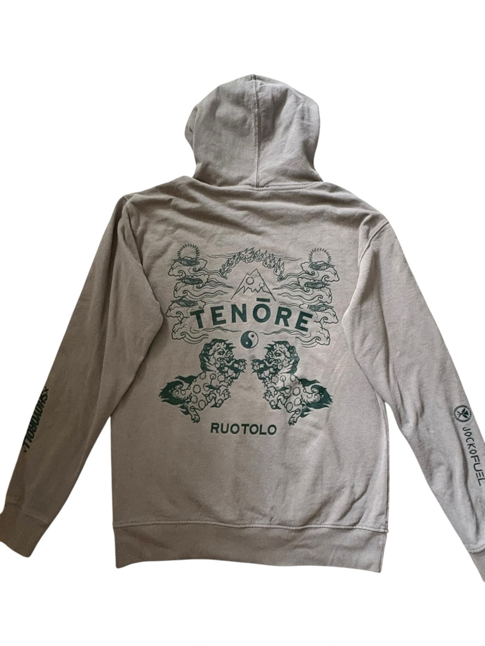 RARE TENORE x Ruotolo Shoyoroll Jocko Fuel Guardian Lions BJJ MMA Hoodie Taupe